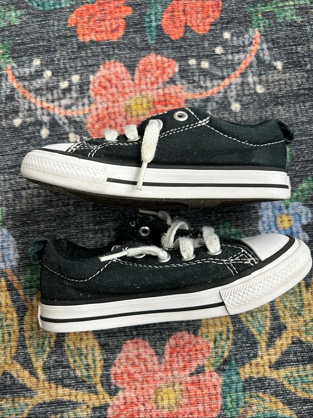 Converse Chuck Taylor Black Slip-On Sneakers, Toddler Size 8